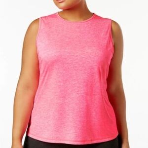 ID Ideology Women s Keyhole Back Tank Top Pink Size 2X
